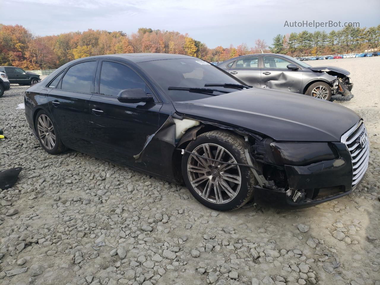 2014 Audi A8 Quattro Black vin: WAUA2AFD7EN003659