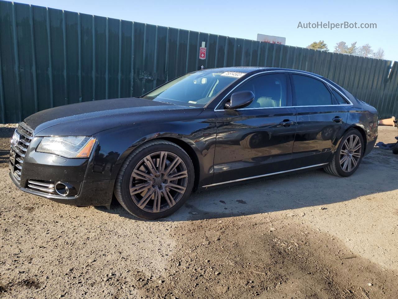 2014 Audi A8 Quattro Black vin: WAUA2AFD8EN008904