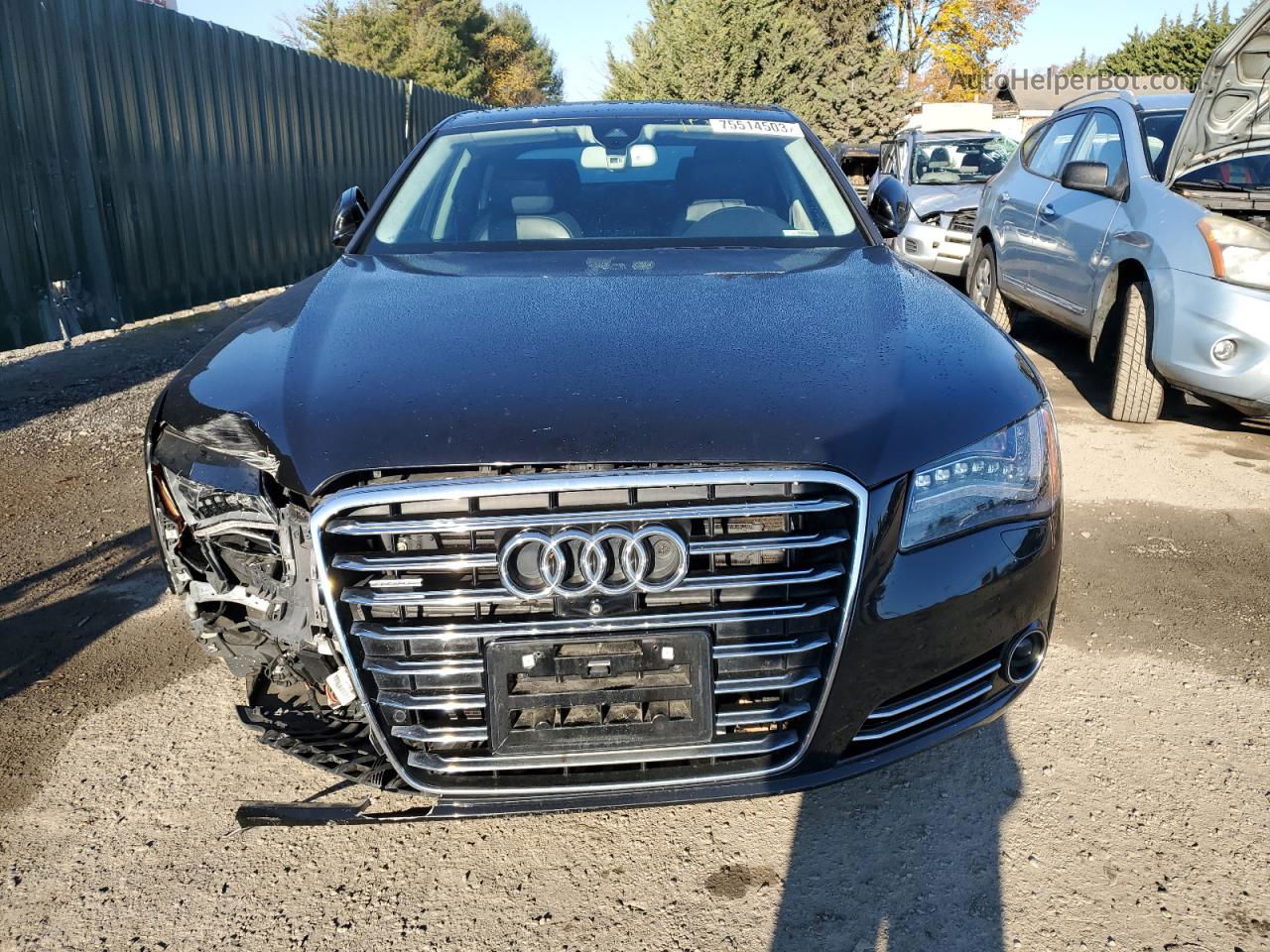 2014 Audi A8 Quattro Black vin: WAUA2AFD8EN008904