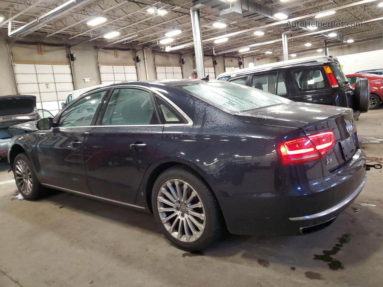 2014 Audi A8 Quattro Black vin: WAUA2AFDXEN009536