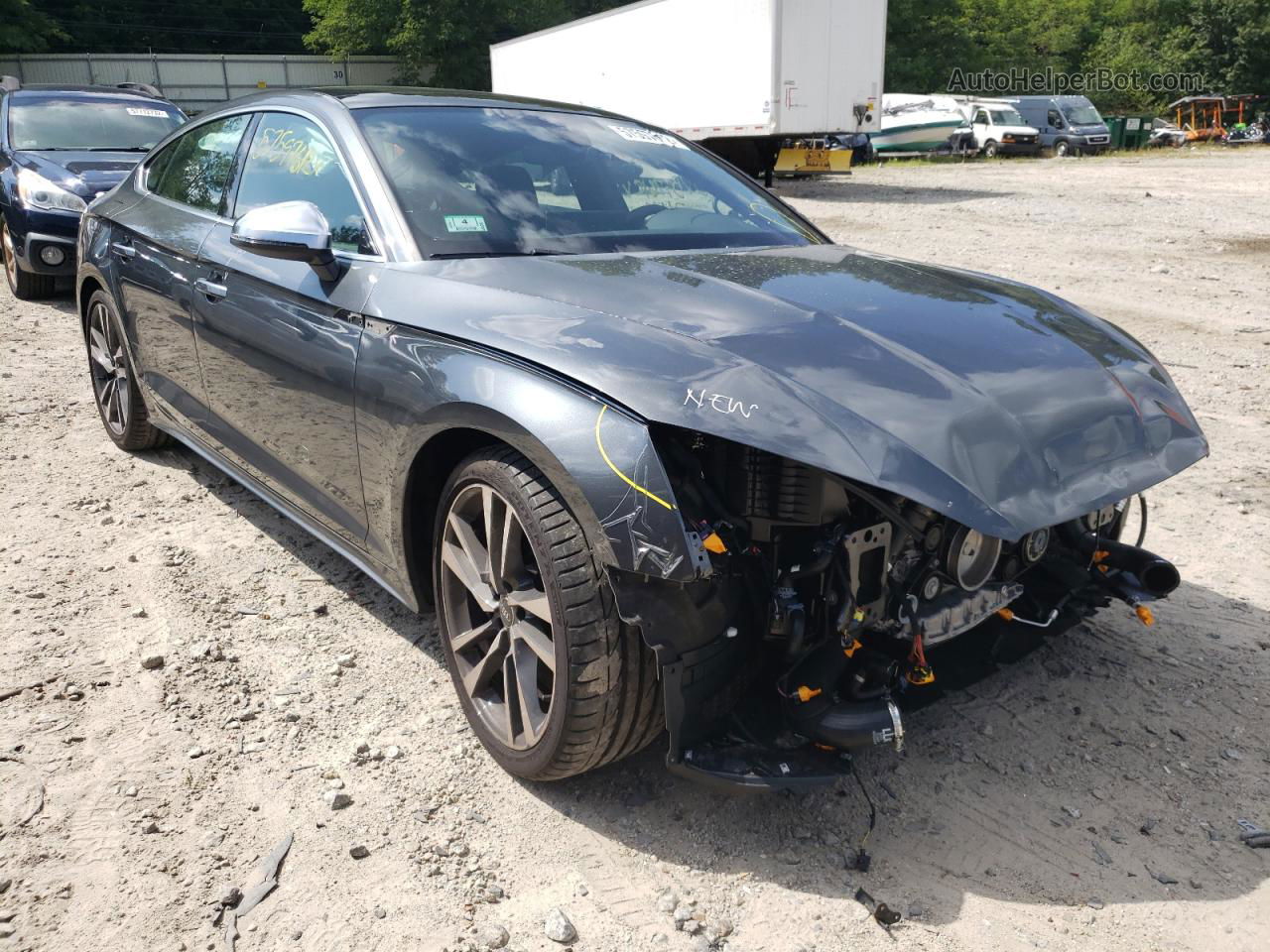 2022 Audi S5 Premium Серый vin: WAUA4CF50NA026383