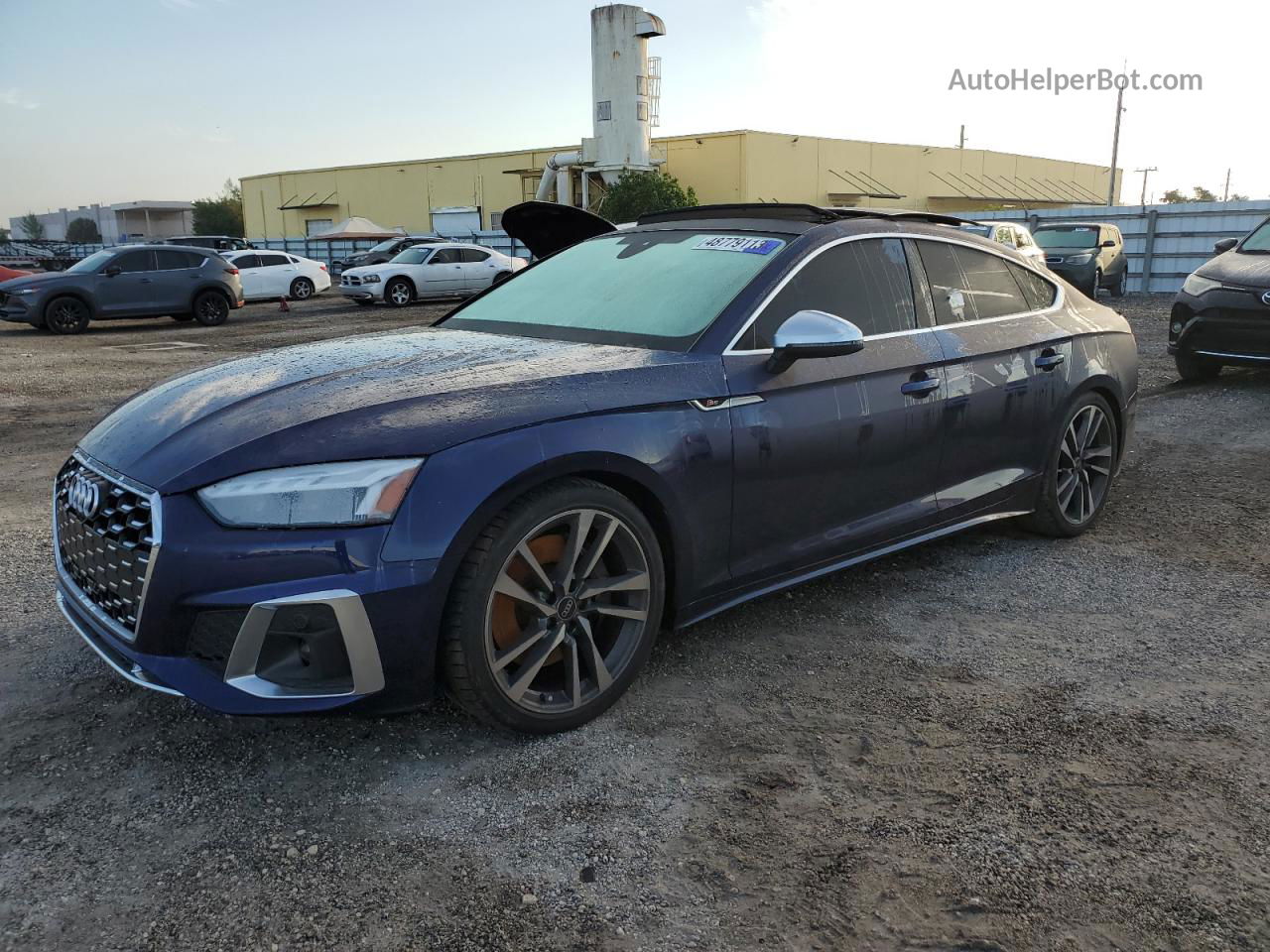 2022 Audi S5 Premium Синий vin: WAUA4CF5XNA028013