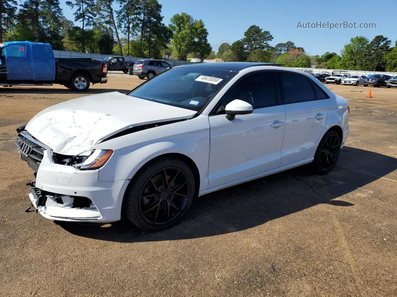 2016 Audi A3 Premium White vin: WAUA7GFF1G1024748