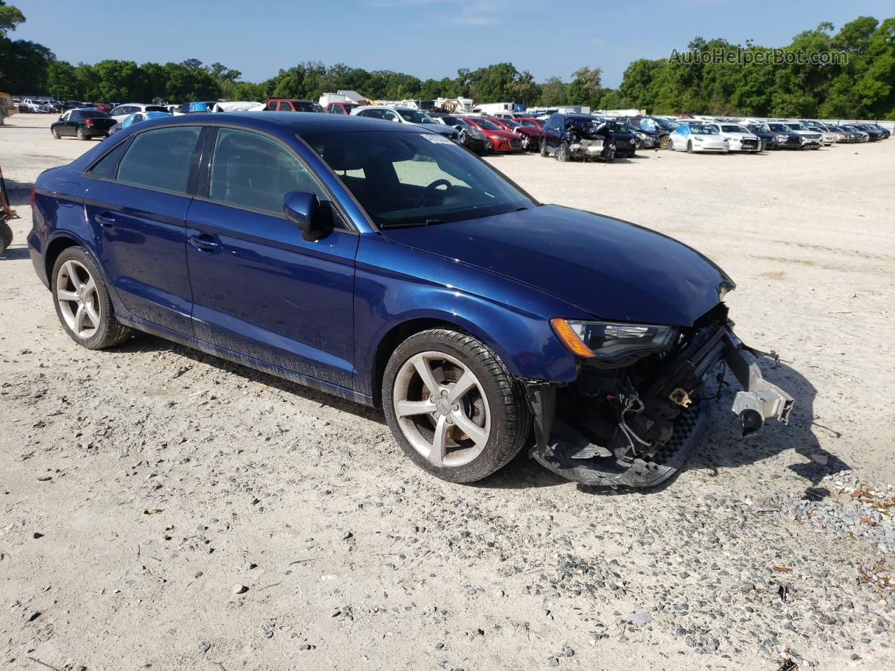 2016 Audi A3 Premium Синий vin: WAUA7GFF2G1068208