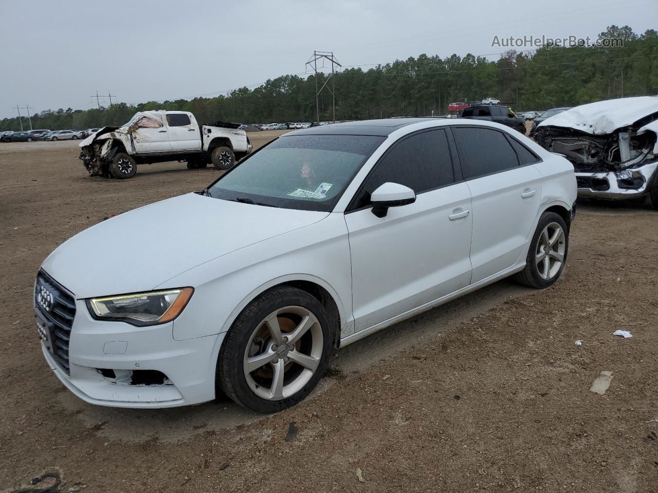 2016 Audi A3 Premium White vin: WAUA7GFF3G1031054