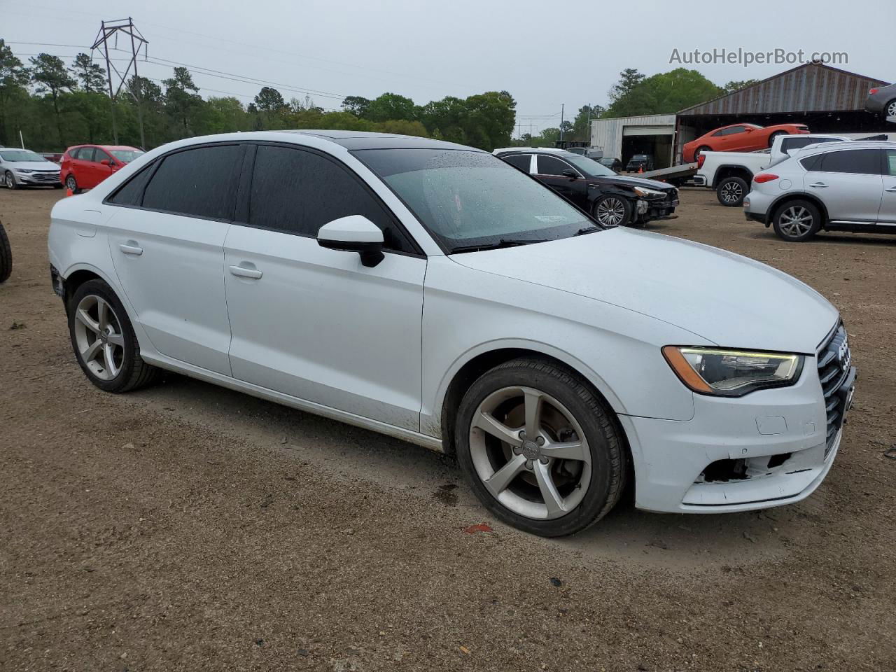 2016 Audi A3 Premium White vin: WAUA7GFF3G1031054