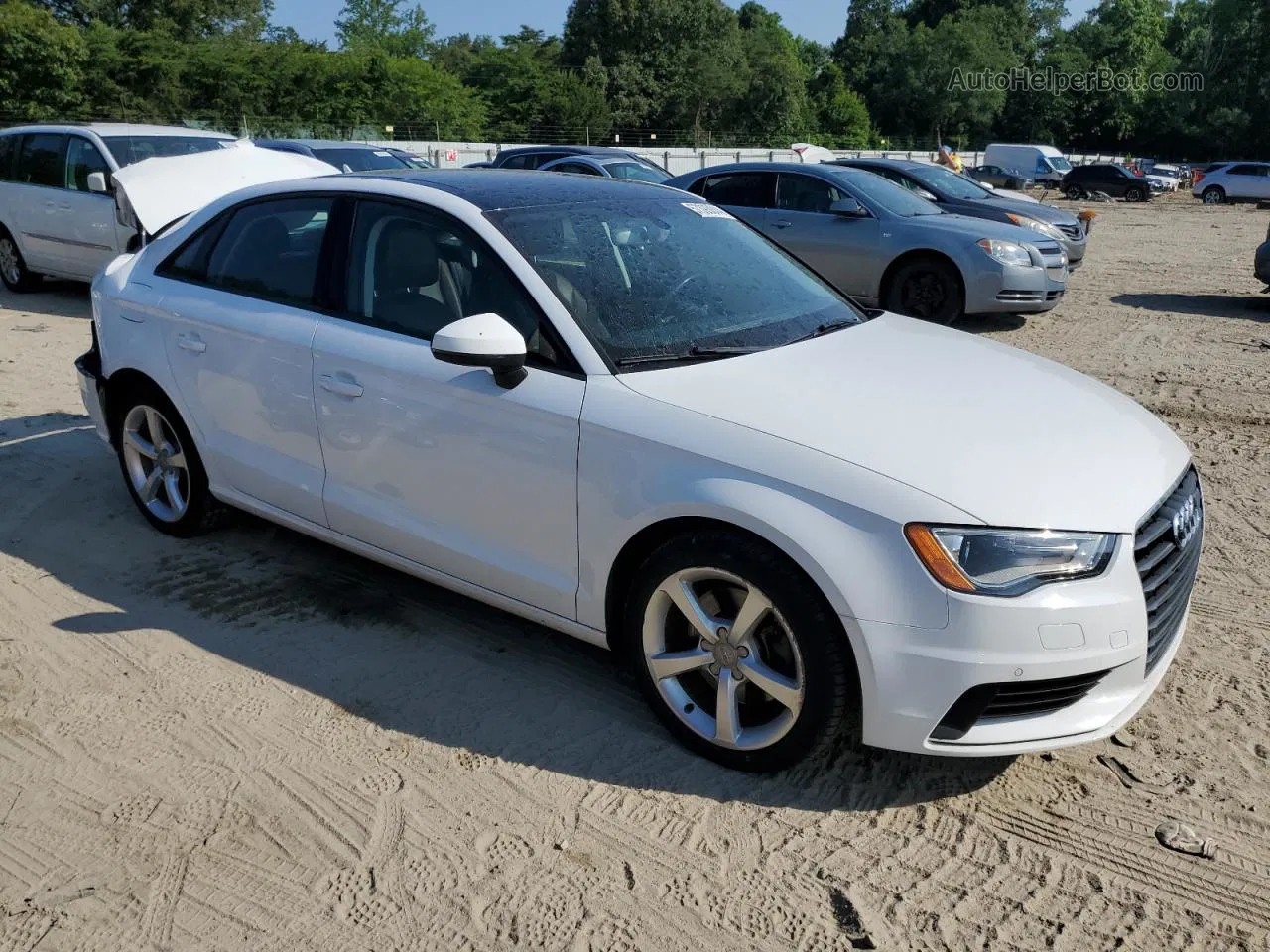 2016 Audi A3 Premium White vin: WAUA7GFF4G1008303