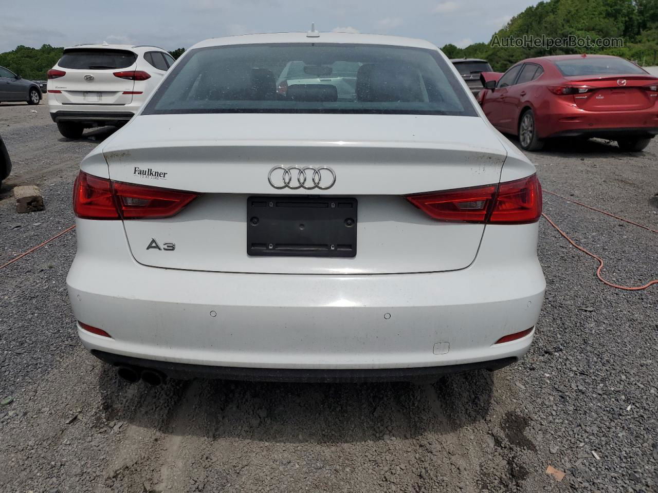 2016 Audi A3 Premium White vin: WAUA7GFF5G1012974