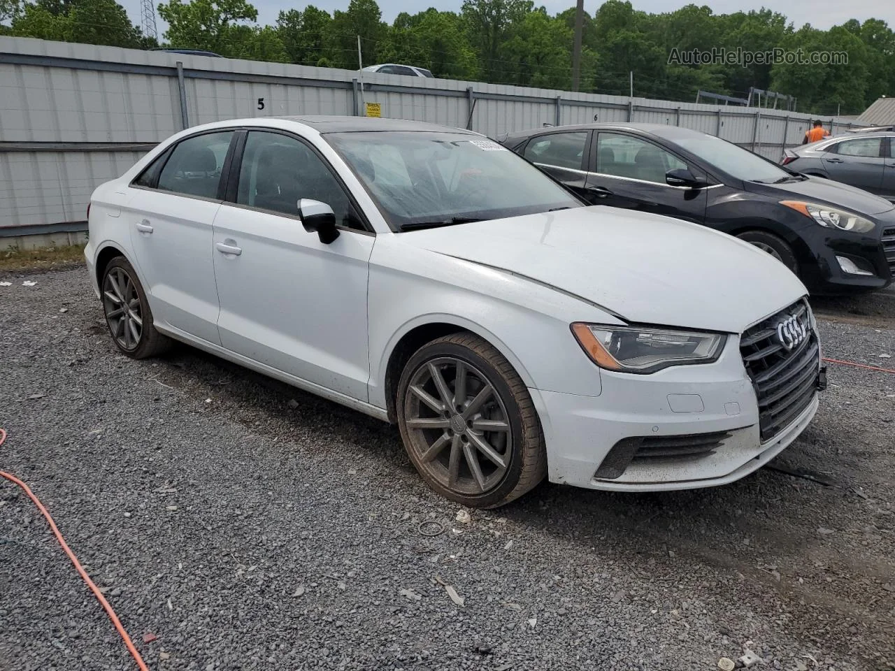 2016 Audi A3 Premium White vin: WAUA7GFF5G1012974