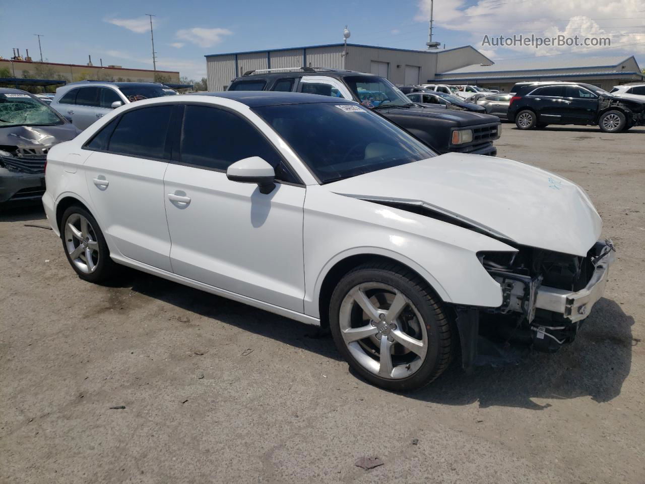 2016 Audi A3 Premium White vin: WAUA7GFF6G1003183