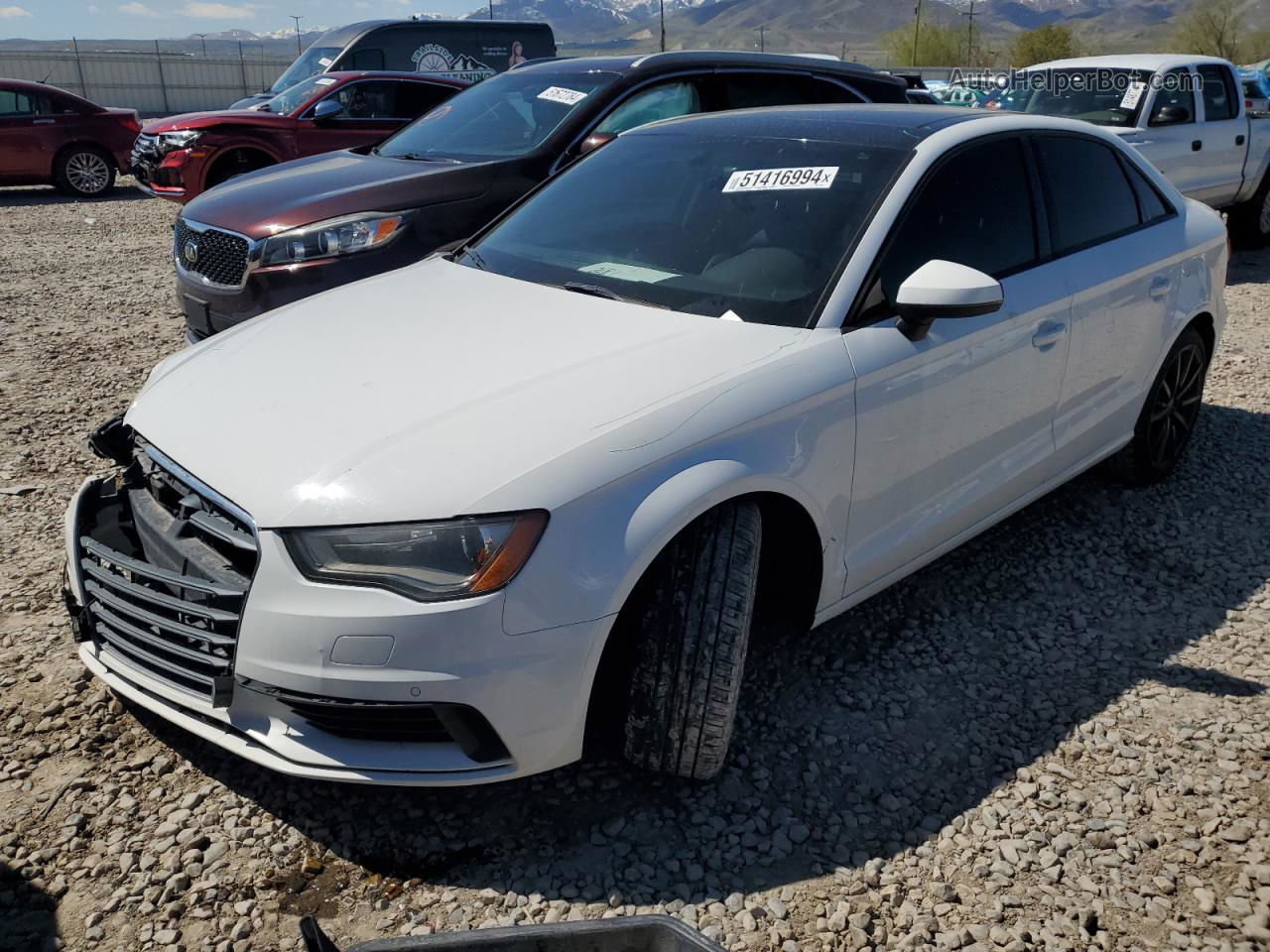 2016 Audi A3 Premium White vin: WAUA7GFF6G1008691