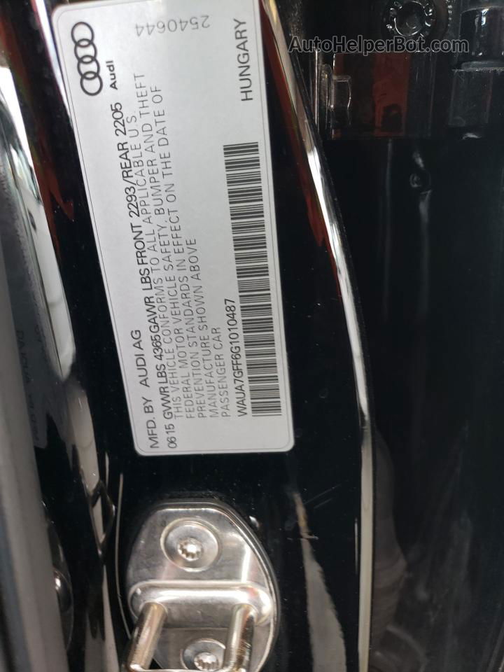 2016 Audi A3 Premium Black vin: WAUA7GFF6G1010487