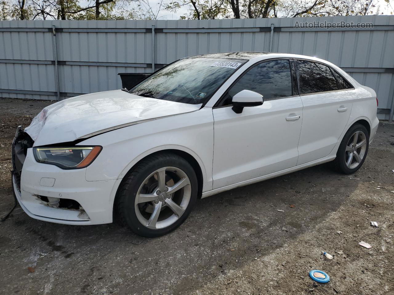 2016 Audi A3 Premium White vin: WAUA7GFF6G1024230