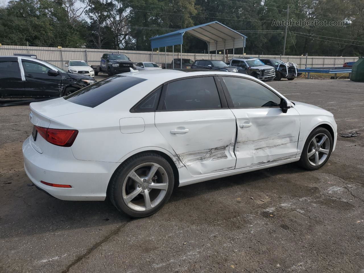 2016 Audi A3 Premium White vin: WAUA7GFF6G1118396