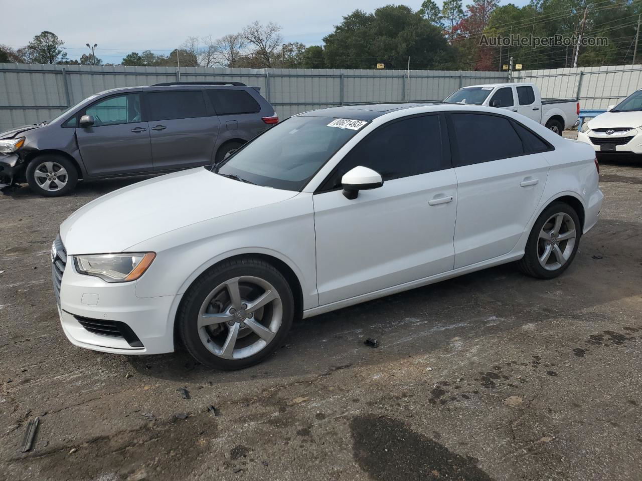 2016 Audi A3 Premium White vin: WAUA7GFF6G1118396