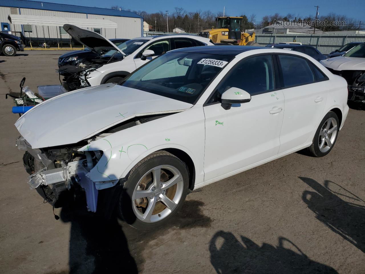 2016 Audi A3 Premium White vin: WAUA7GFF7G1014886