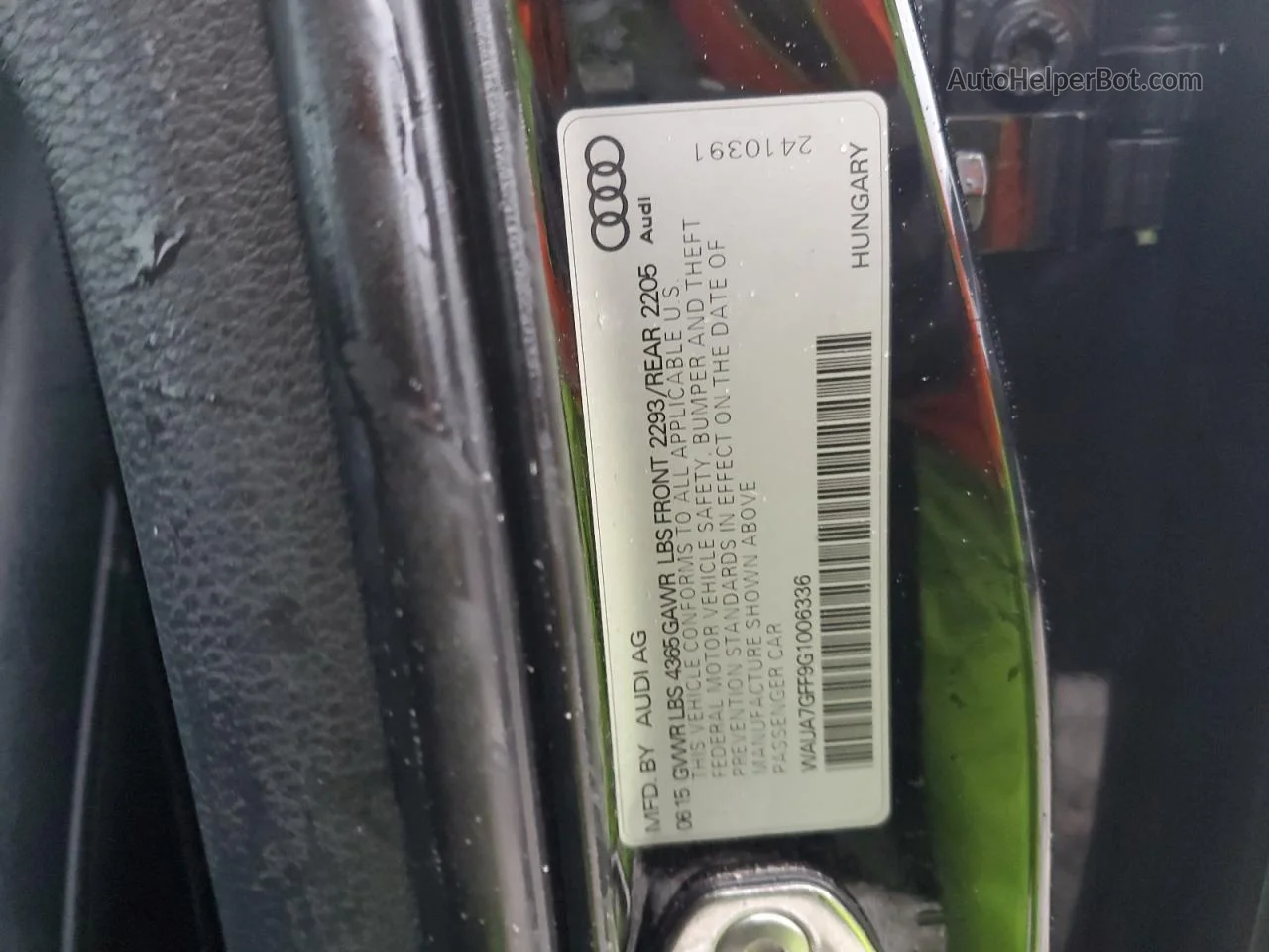 2016 Audi A3 Premium Black vin: WAUA7GFF9G1006336