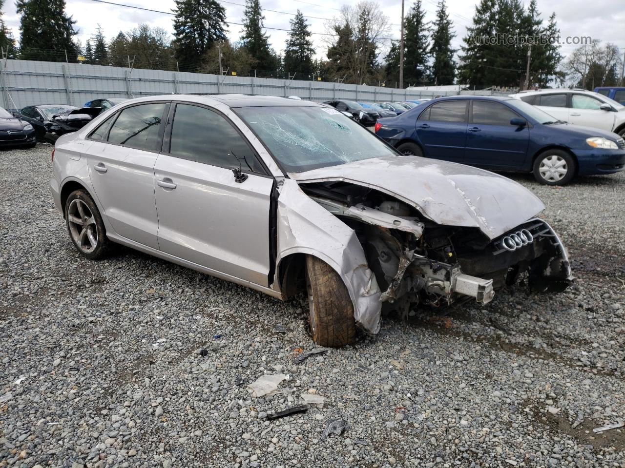 2016 Audi A3 Premium Silver vin: WAUA7GFFXG1009228