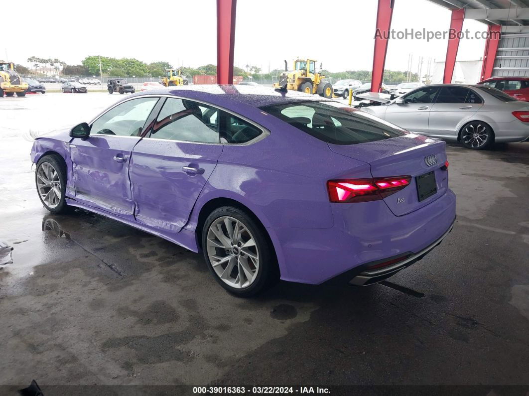 2021 Audi A5 Sportback Premium 40 Tfsi Quattro S Tronic Purple vin: WAUABCF5XMA037380