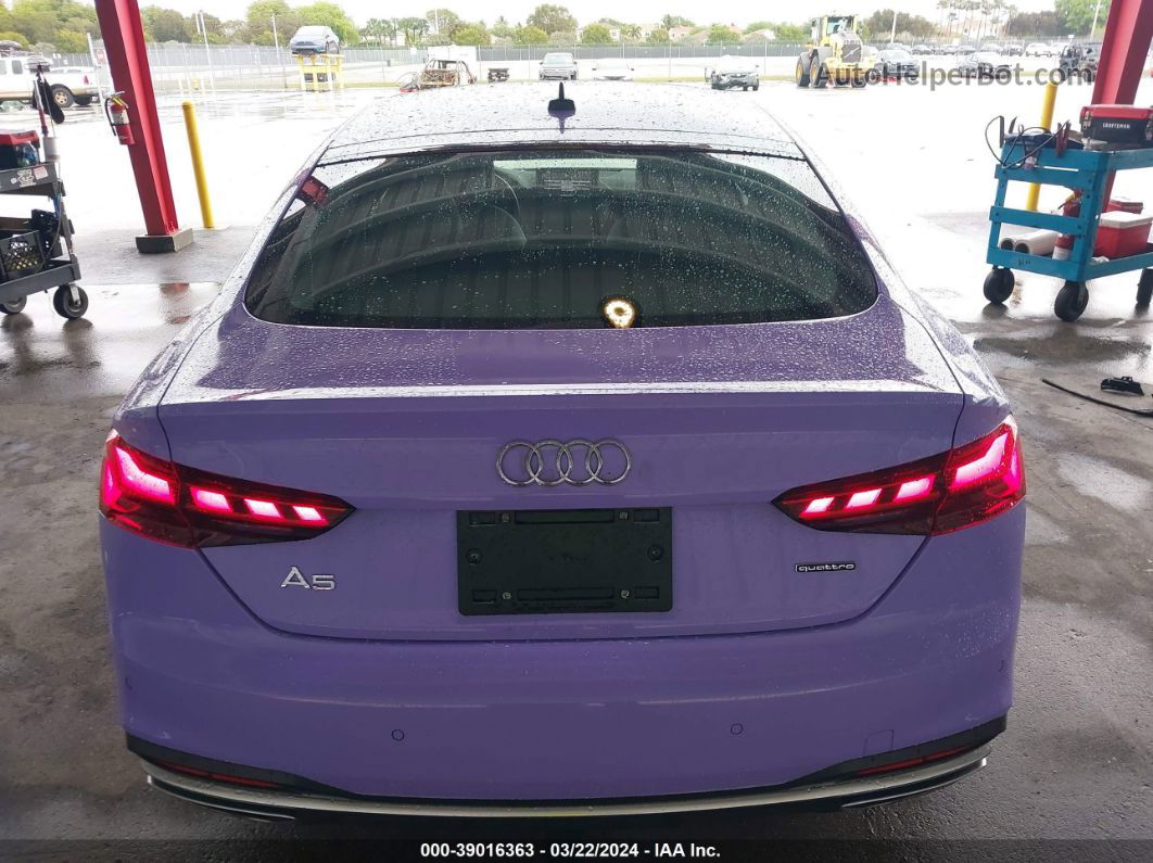 2021 Audi A5 Sportback Premium 40 Tfsi Quattro S Tronic Purple vin: WAUABCF5XMA037380