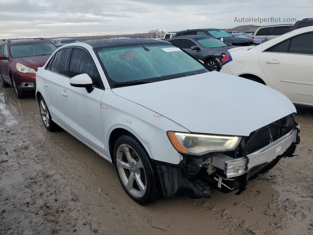 2015 Audi A3 Premium White vin: WAUACGFF0F1112460