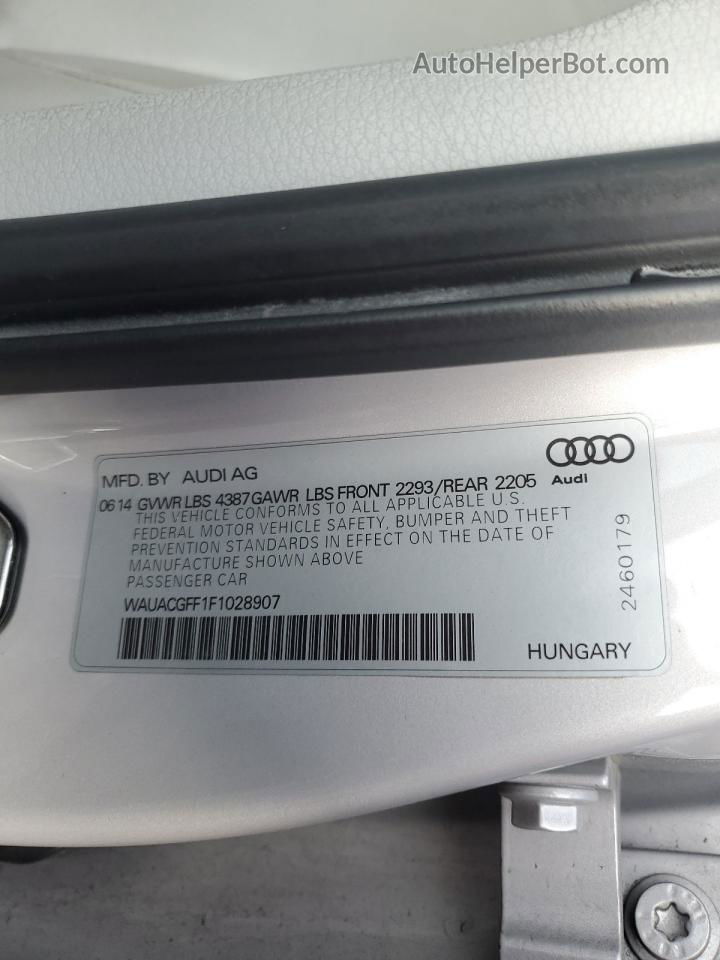 2015 Audi A3 Premium Silver vin: WAUACGFF1F1028907