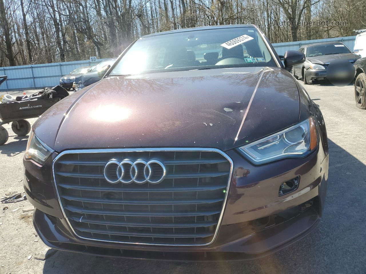 2015 Audi A3 Premium Burgundy vin: WAUACGFF2F1019228