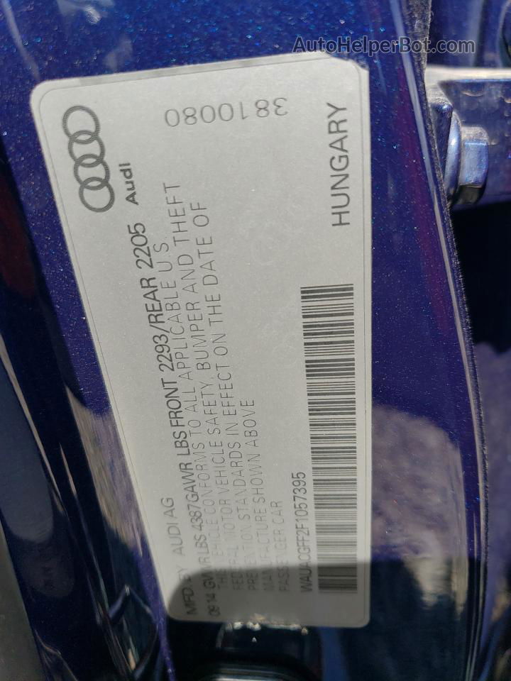 2015 Audi A3 Premium Blue vin: WAUACGFF2F1057395