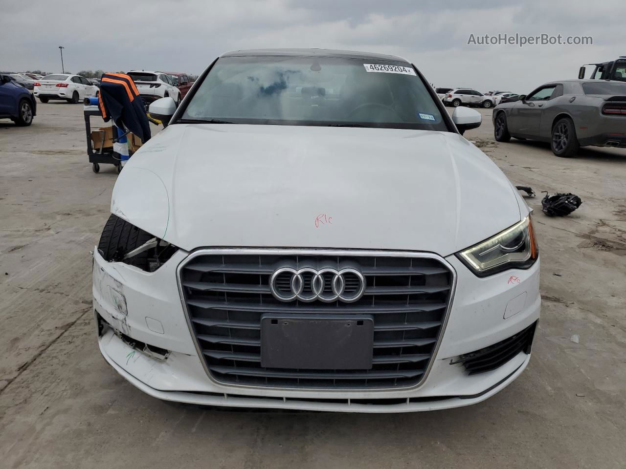 2015 Audi A3 Premium White vin: WAUACGFF3F1085061