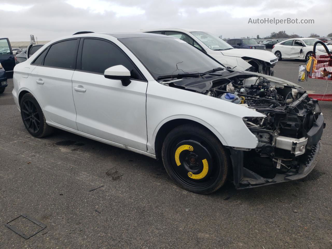 2015 Audi A3 Premium White vin: WAUACGFF4F1022759