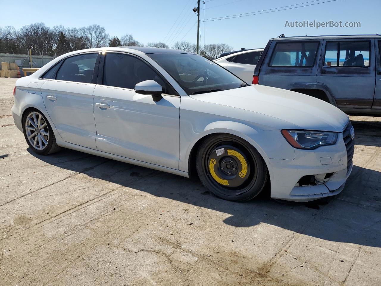 2015 Audi A3 Premium White vin: WAUACGFF4F1098854