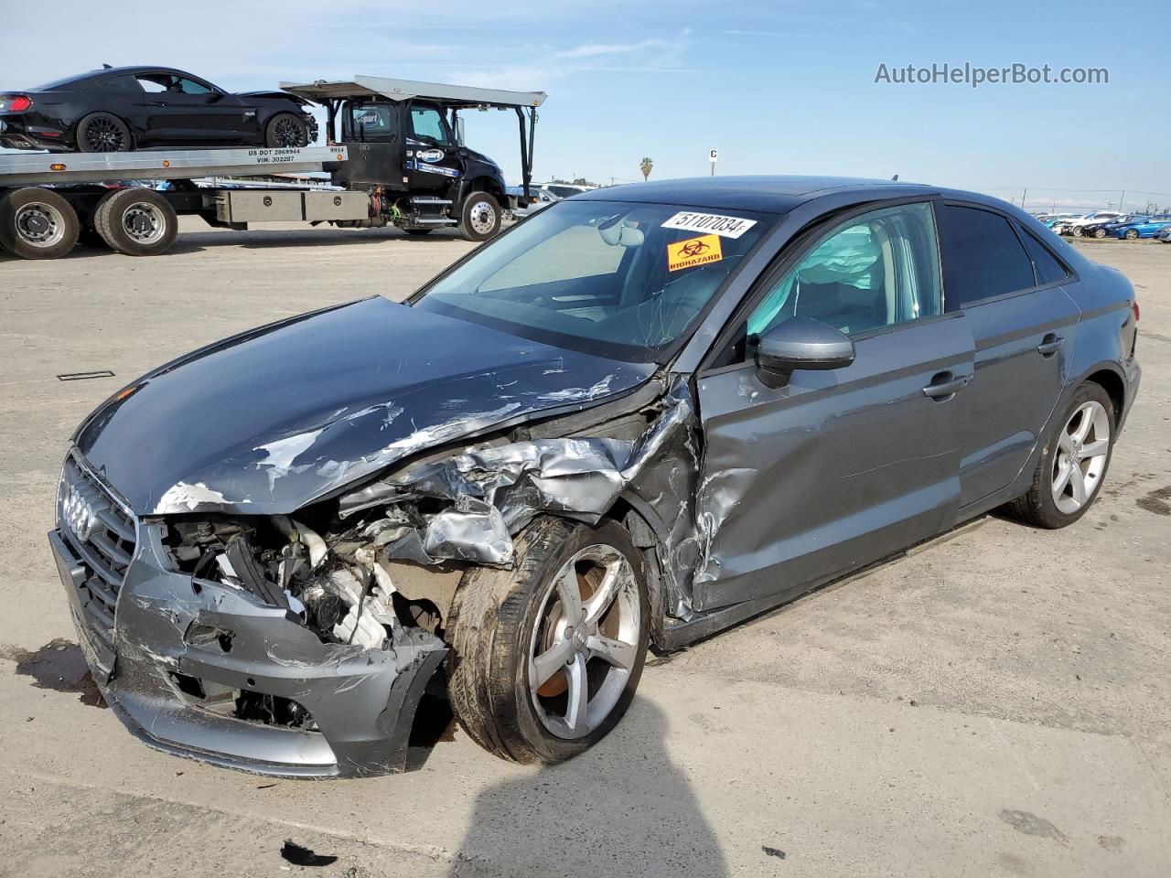 2015 Audi A3 Premium Charcoal vin: WAUACGFF5F1135507