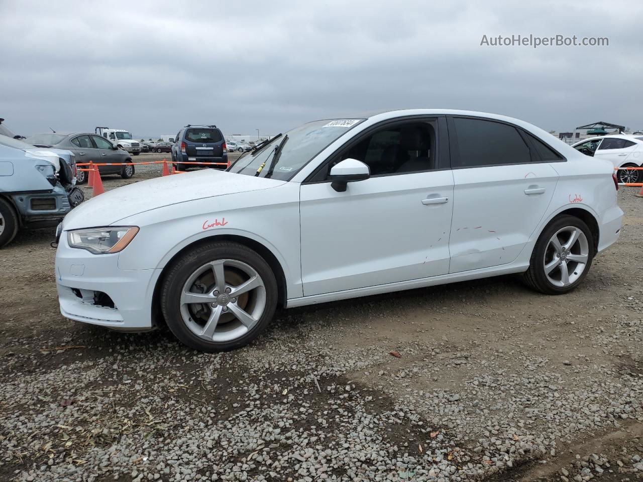 2015 Audi A3 Premium White vin: WAUACGFF6F1027347