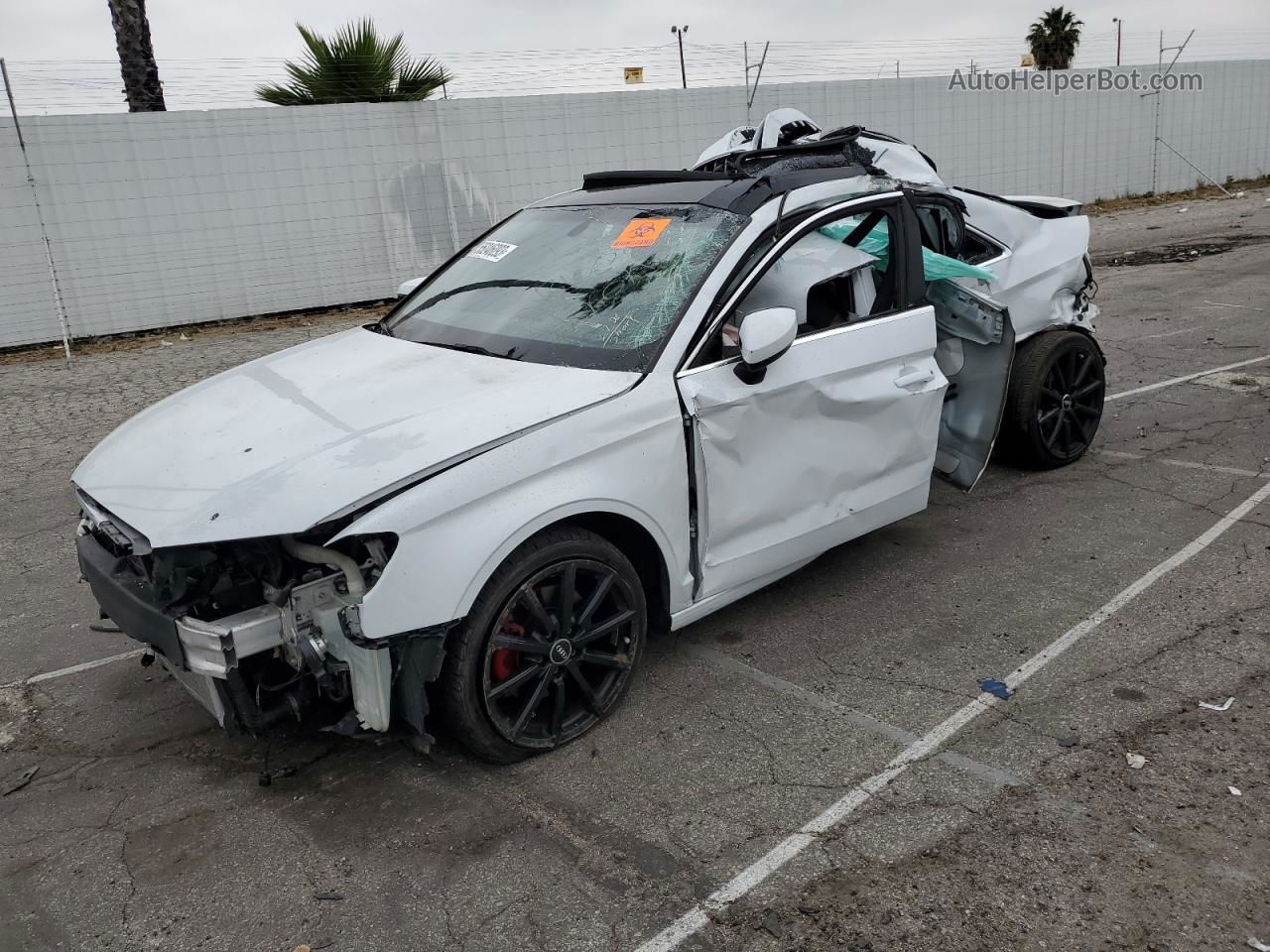 2015 Audi A3 Premium White vin: WAUACGFF6F1104797