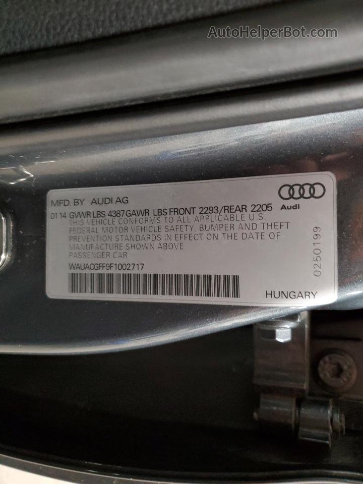 2015 Audi A3 Premium Gray vin: WAUACGFF9F1002717