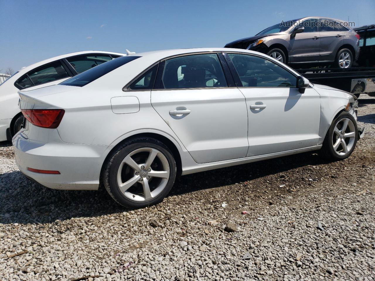 2015 Audi A3 Premium White vin: WAUACGFFXF1020966