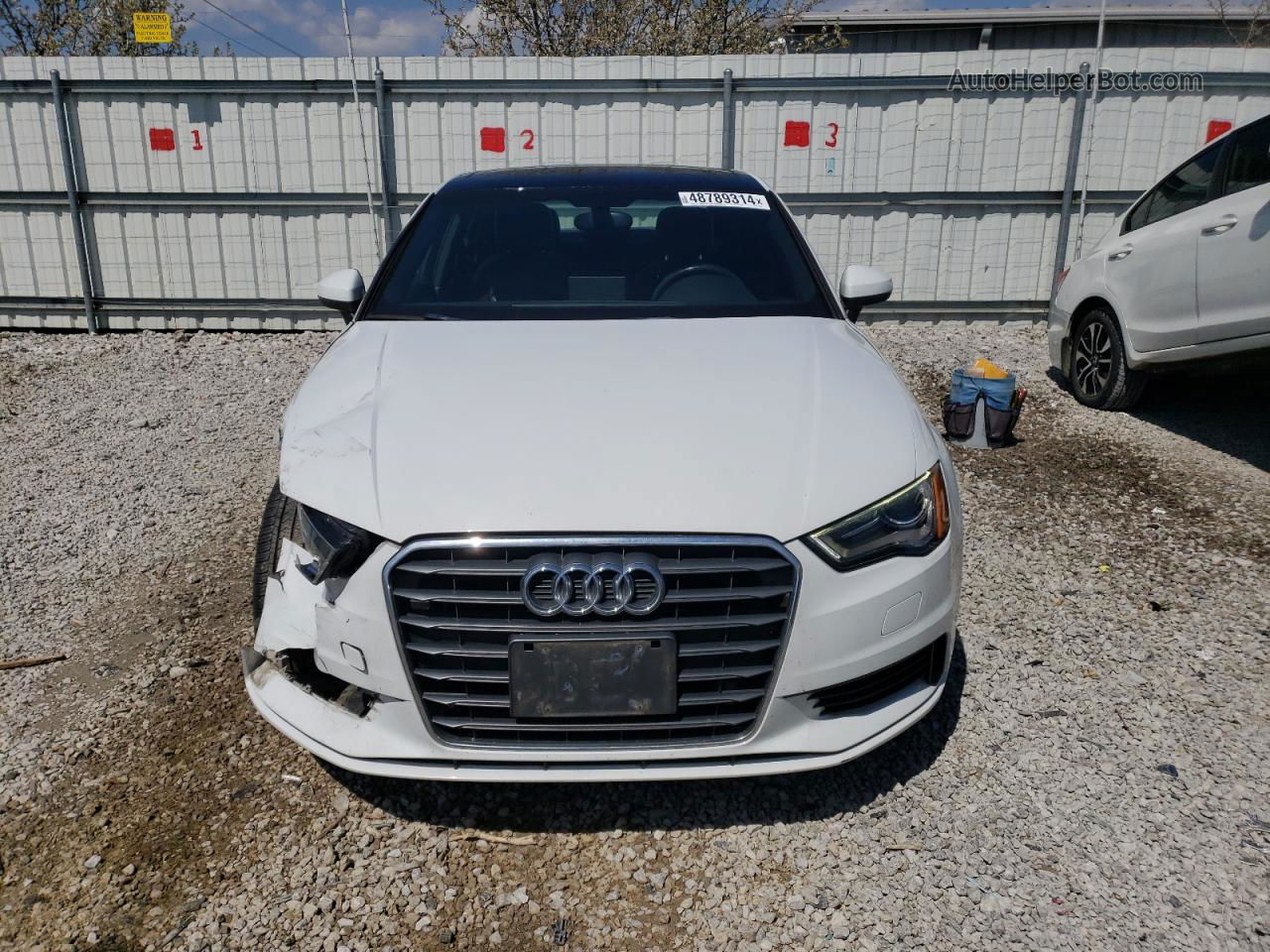 2015 Audi A3 Premium White vin: WAUACGFFXF1020966