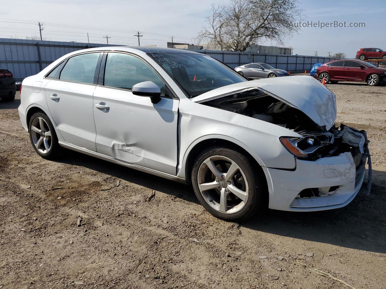 2015 Audi A3 Premium White vin: WAUACGFFXF1085073