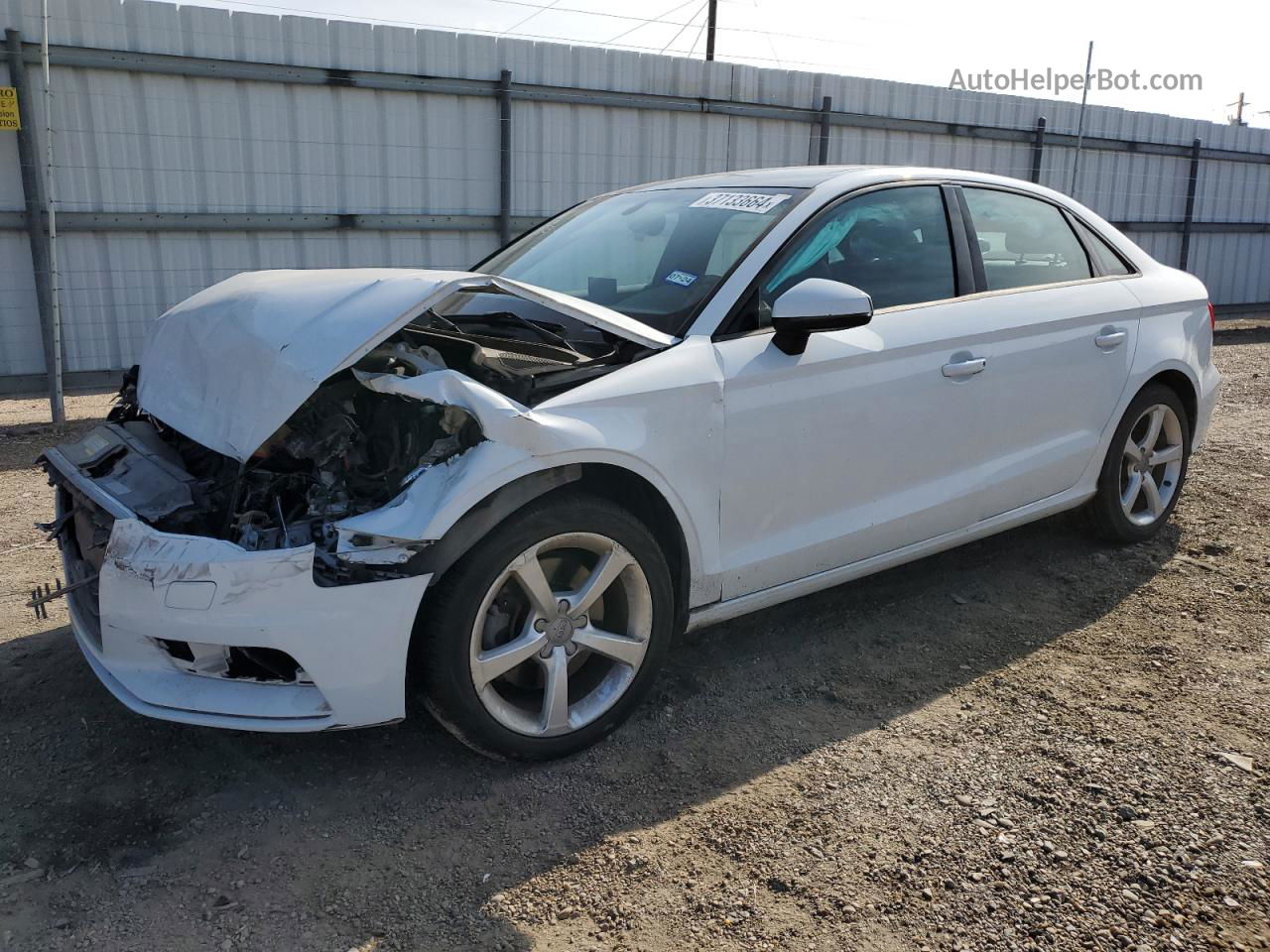 2015 Audi A3 Premium White vin: WAUACGFFXF1085073