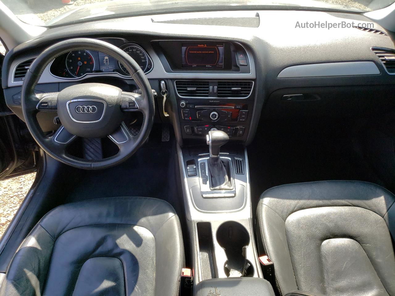 2013 Audi A4 Premium Черный vin: WAUAFAFL0DN024315