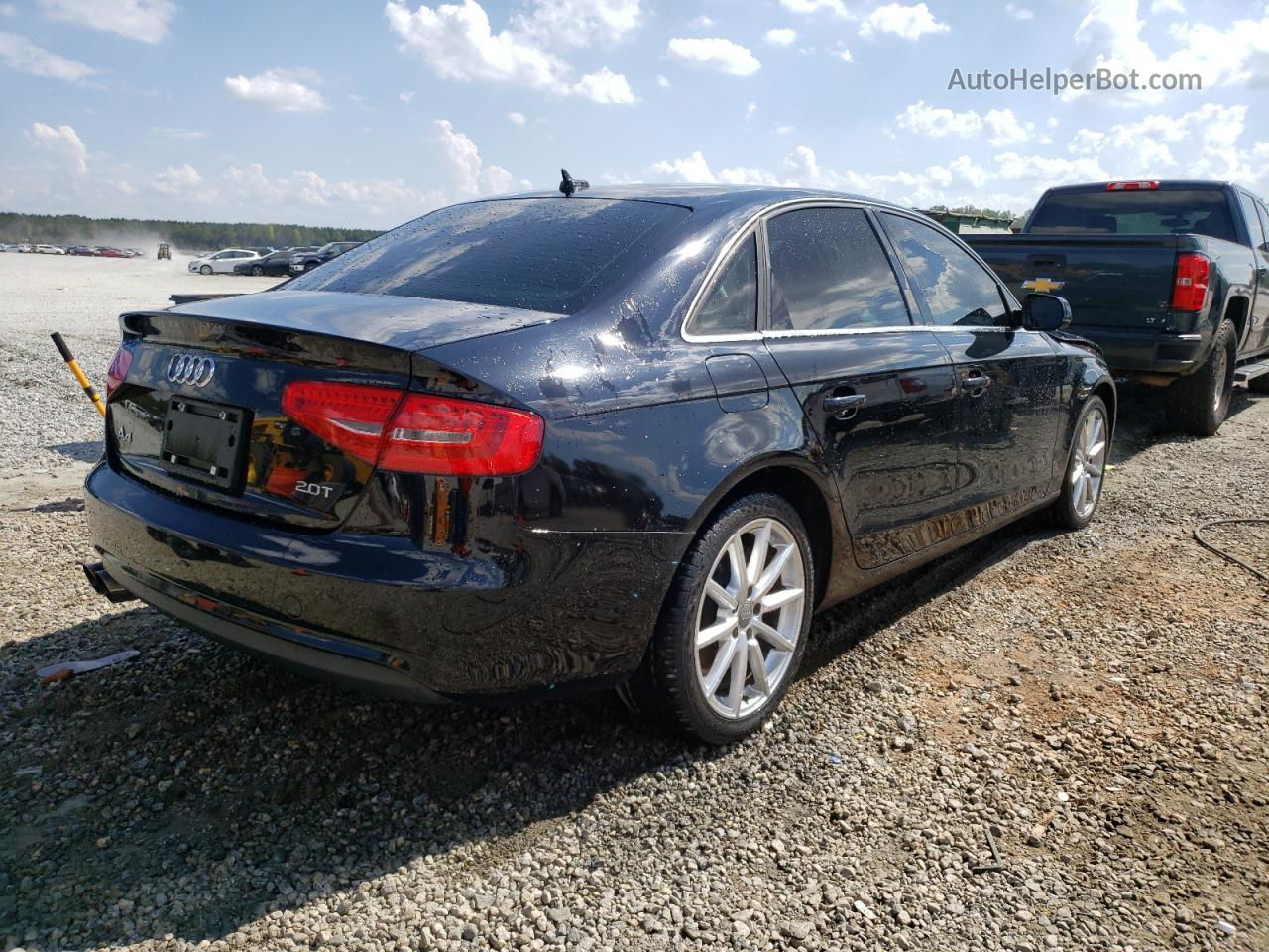 2013 Audi A4 Premium Черный vin: WAUAFAFL0DN024315