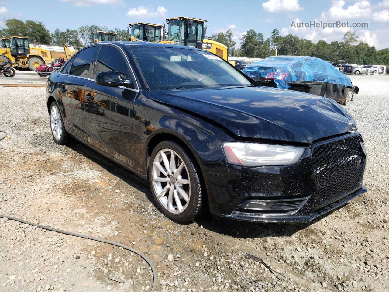 2013 Audi A4 Premium Черный vin: WAUAFAFL0DN024315