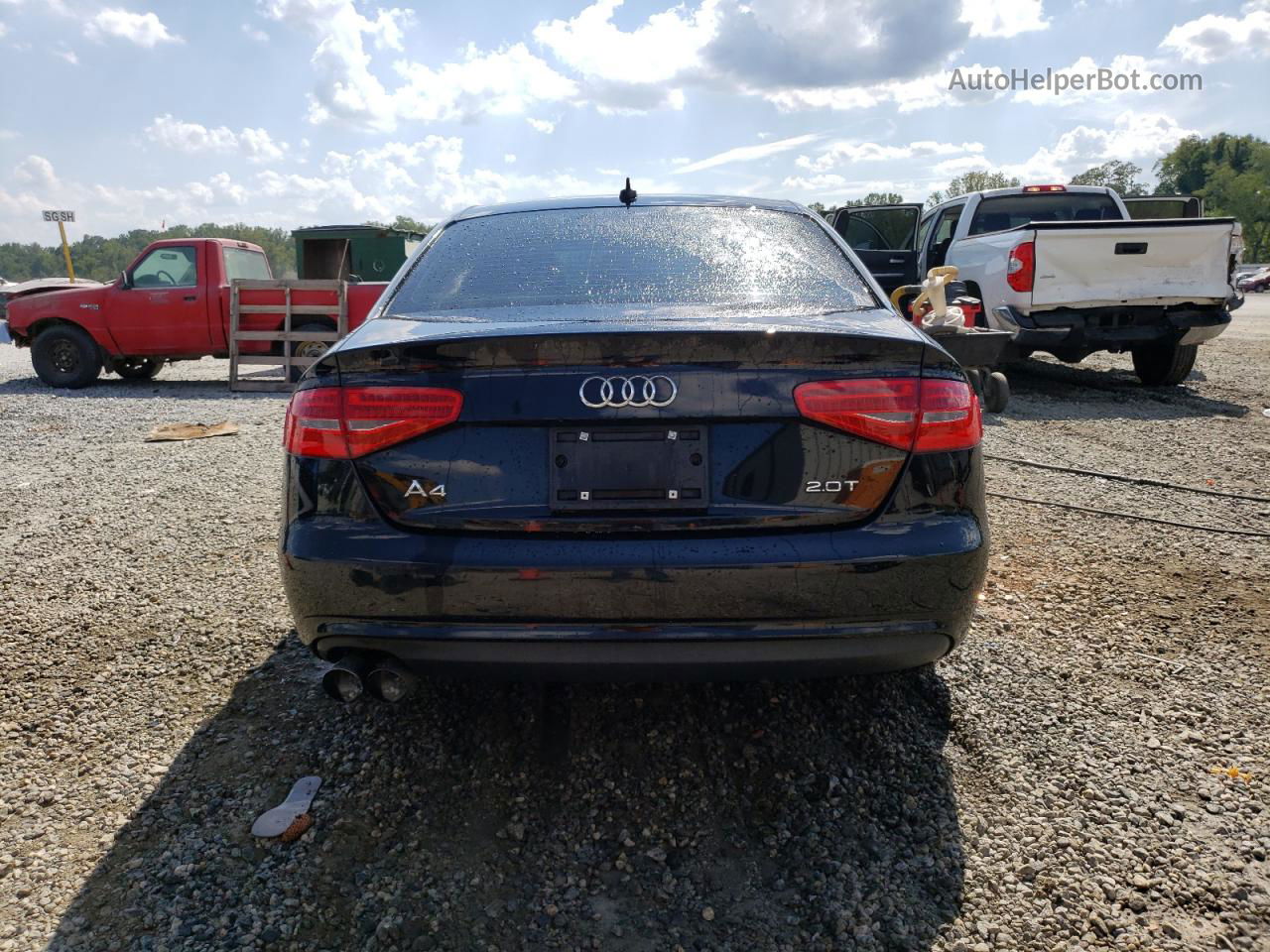 2013 Audi A4 Premium Черный vin: WAUAFAFL0DN024315