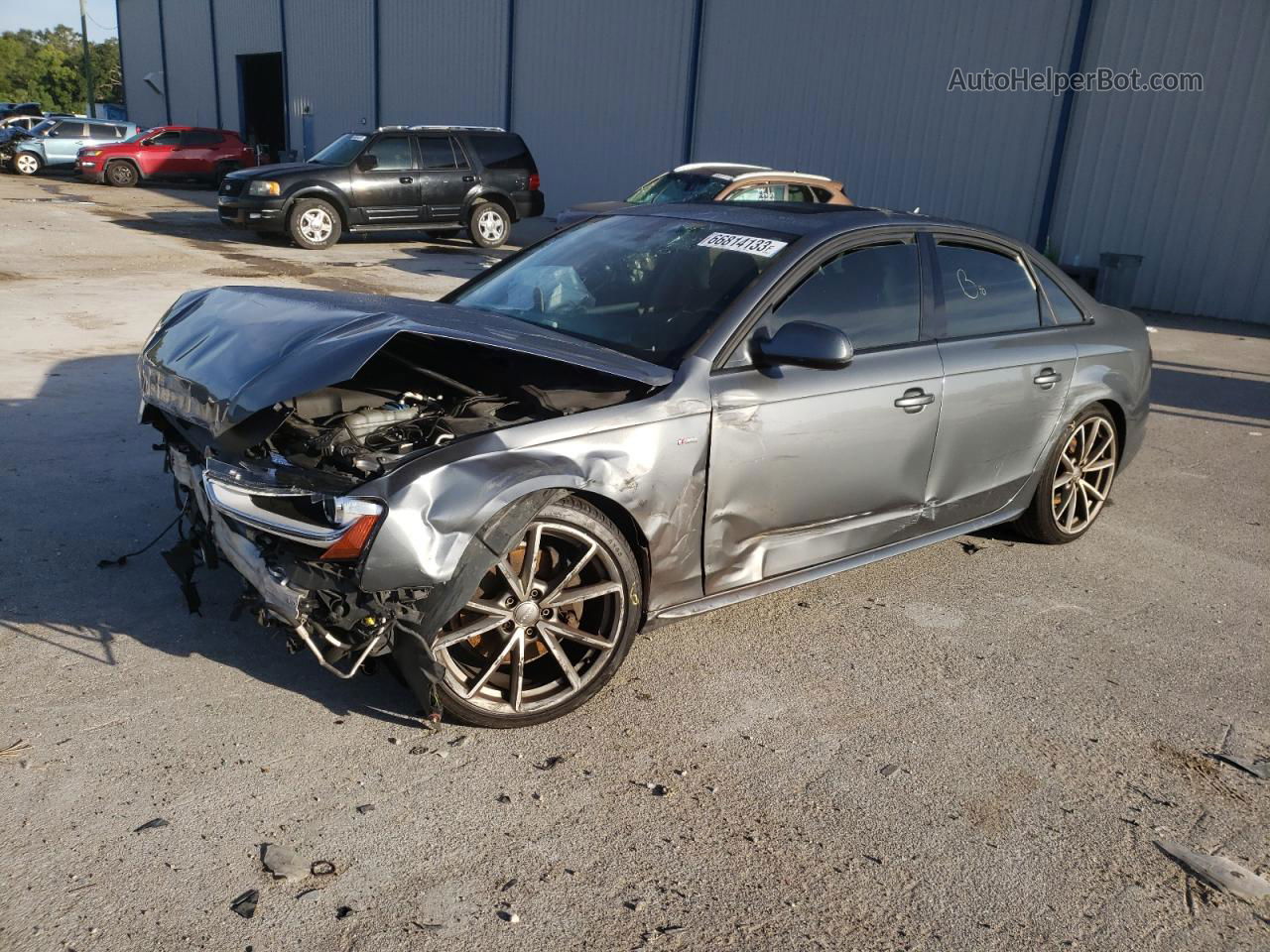 2016 Audi A4 Premium S-line Gray vin: WAUAFAFL0GN014646