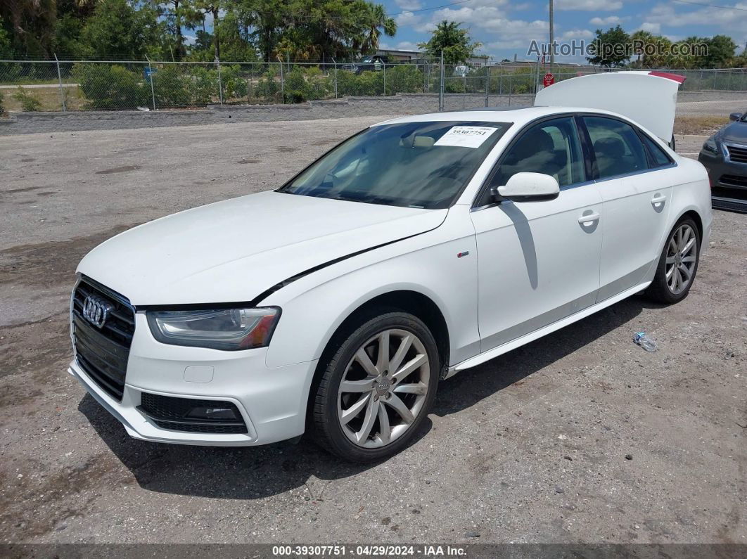 2014 Audi A4 2.0t Premium Белый vin: WAUAFAFL1EA081955