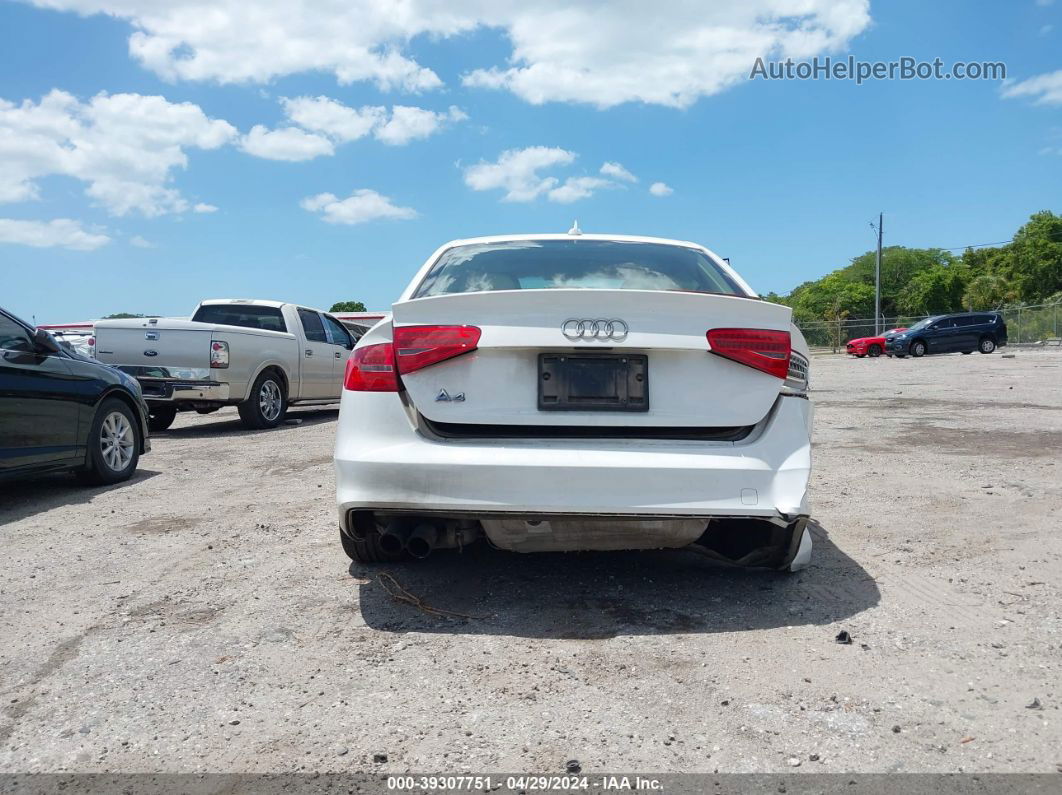 2014 Audi A4 2.0t Premium Белый vin: WAUAFAFL1EA081955