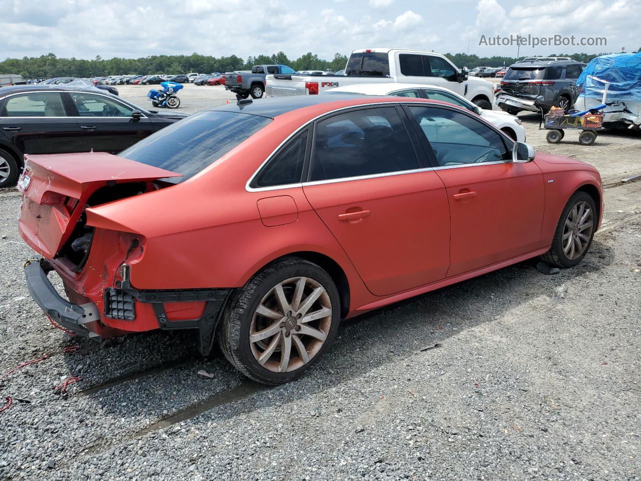 2014 Audi A4 Premium Red vin: WAUAFAFL1EN000476