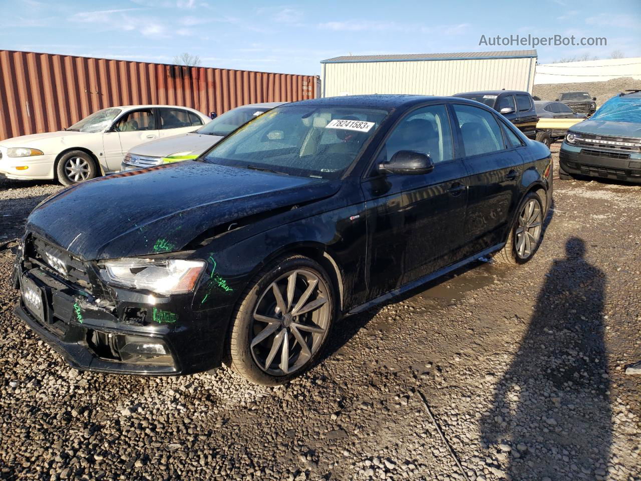 2016 Audi A4 Premium S-line Black vin: WAUAFAFL1GN012775