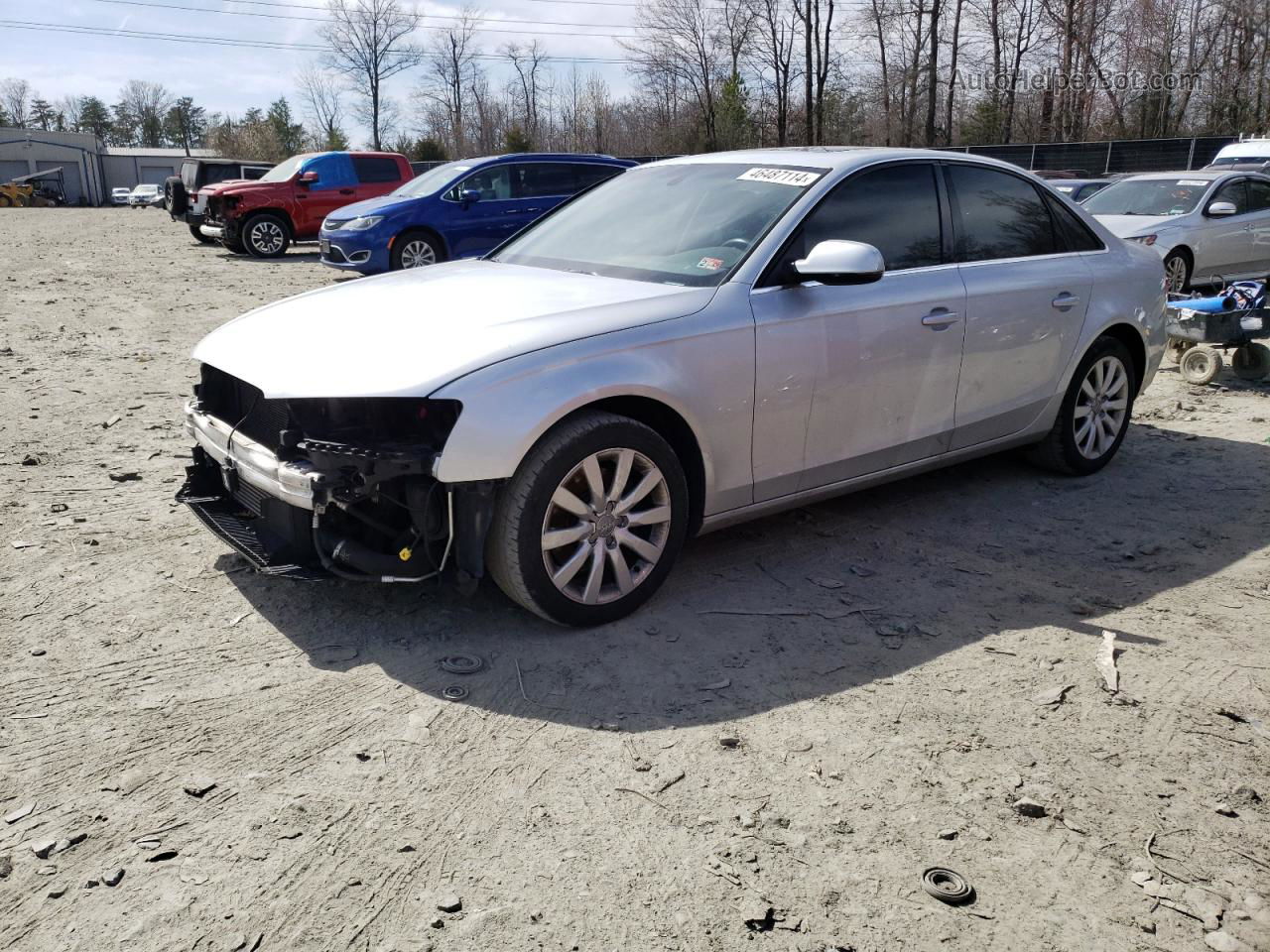 2013 Audi A4 Premium Silver vin: WAUAFAFL2DA143183