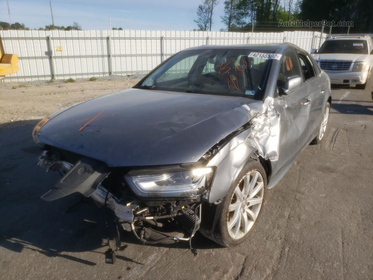 2014 Audi A4 Premium Gray vin: WAUAFAFL2EA018203